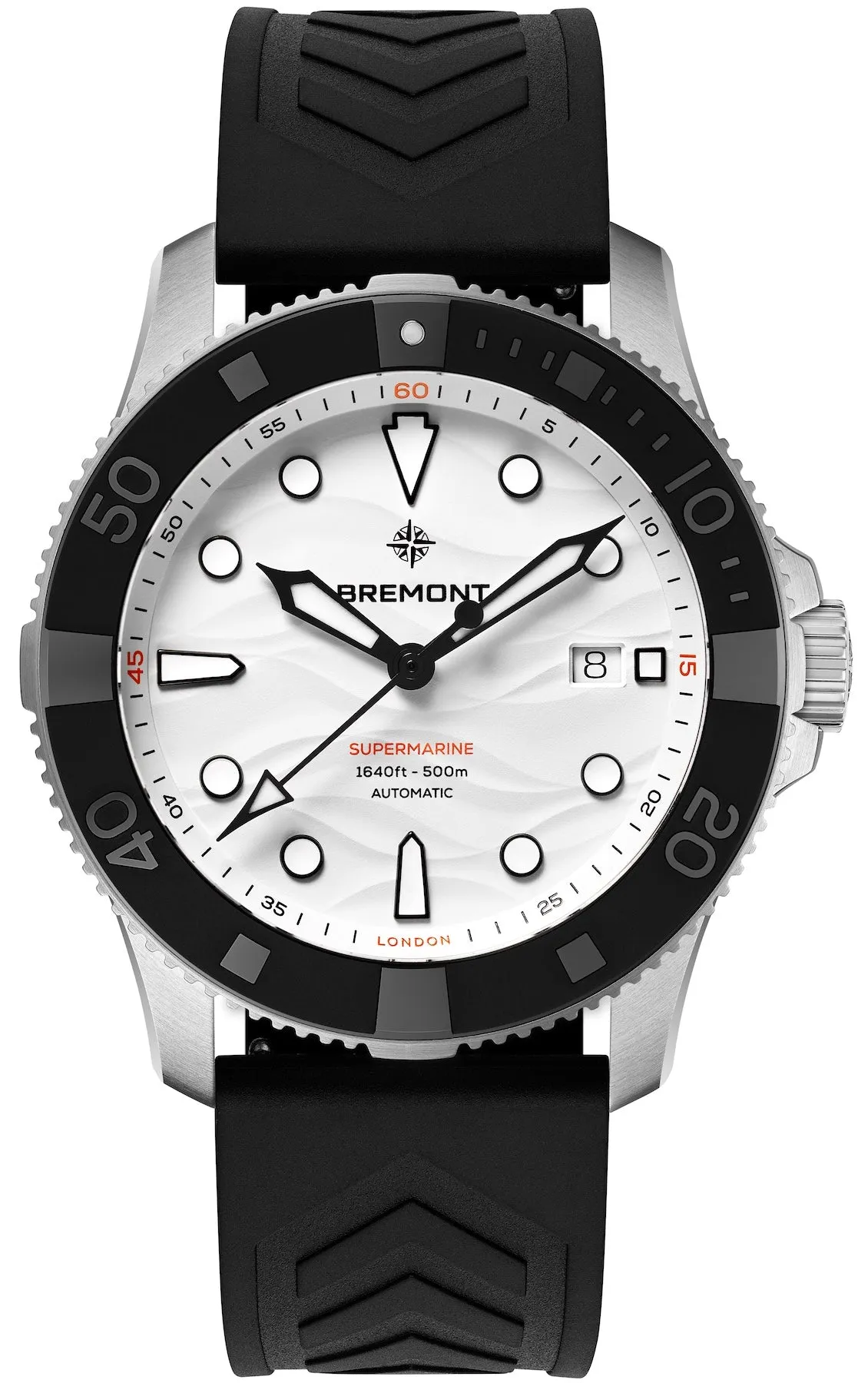 Bremont Supermarine 500M Polar White Rubber Watch sold by Jura Watches