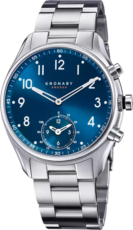 Kronaby Apex Hybrid Smartwatch Bracelet Watch sold by Jura Watches