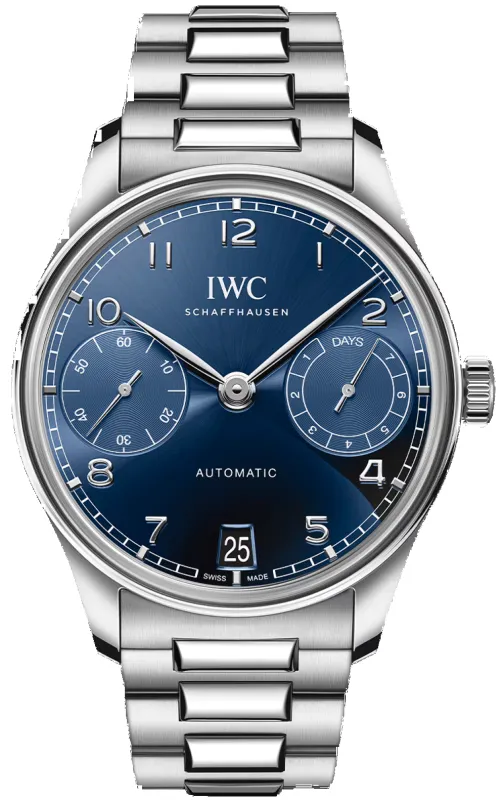 IWC Ex-Display Portugieser Automatic 42 Blue Watch sold by Jura Watches