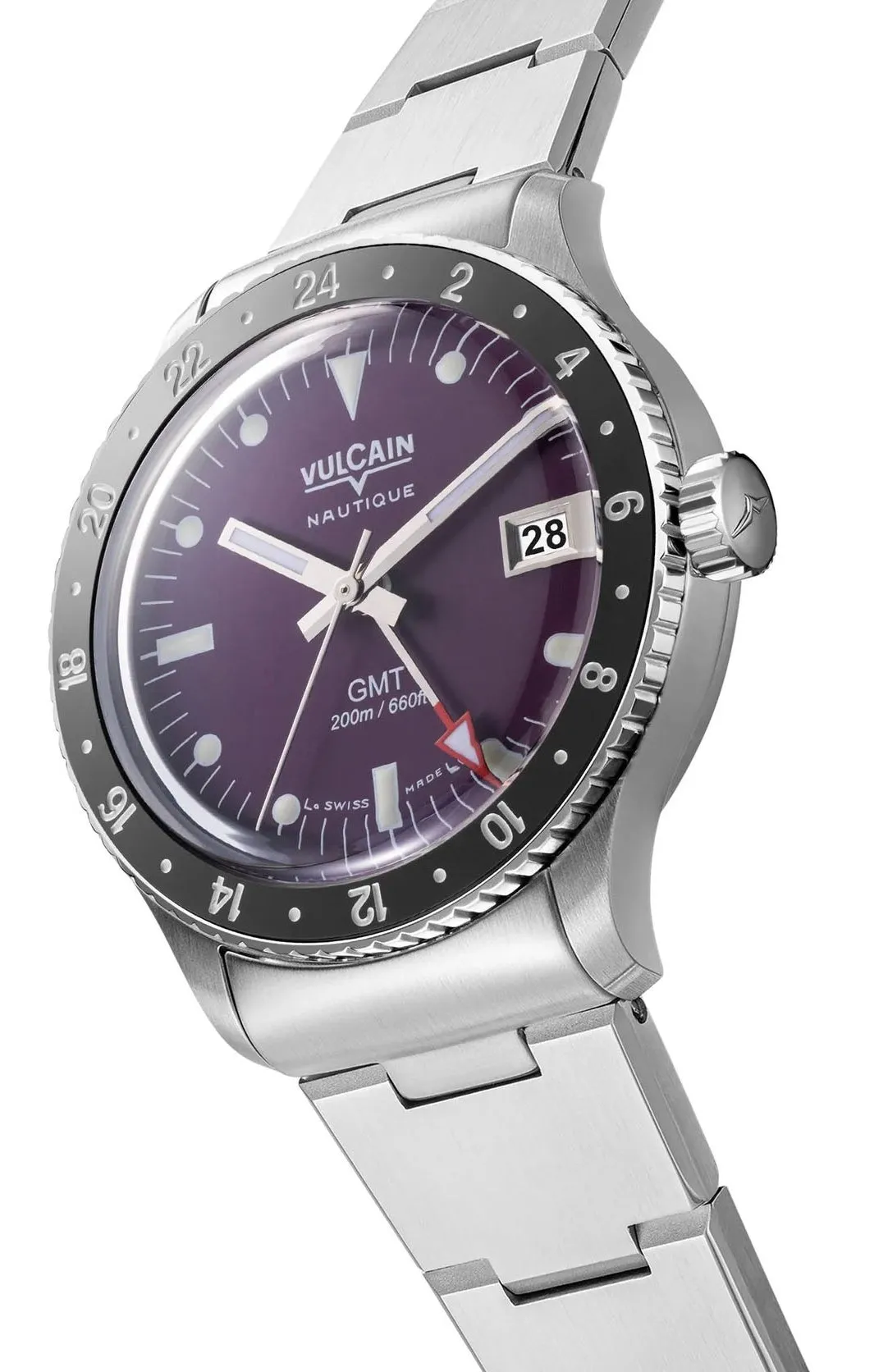 Vulcain Skindiver GMT Purple Bracelet Limited Edition Watch sold by Jura Watches product image thumbnail 2