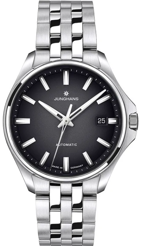 Junghans Meister S Automatic 36mm Black Watch made by Jura Watches