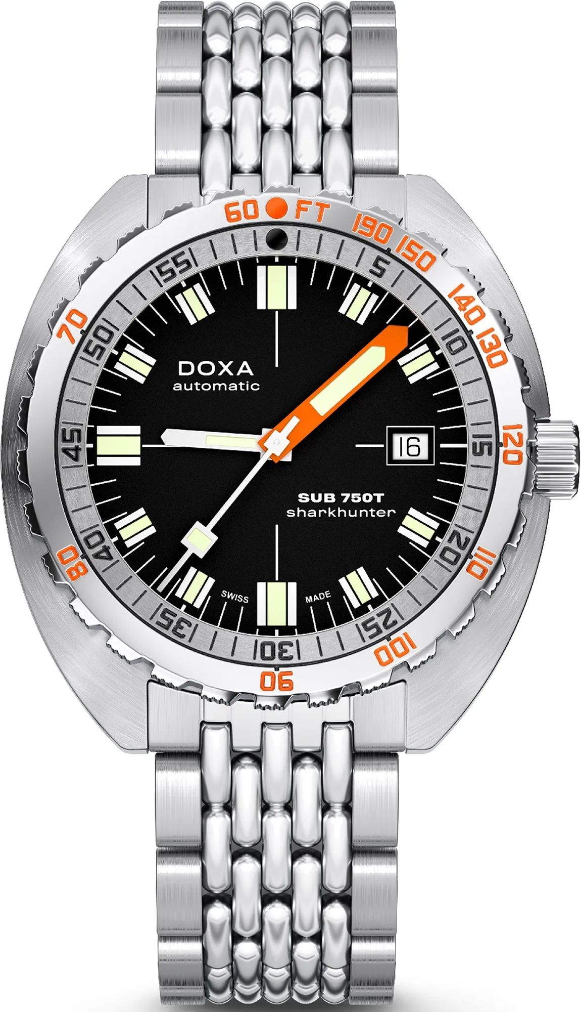 Doxa Sub 750T Sharkhunter Bracelet Watch sold by Jura Watches