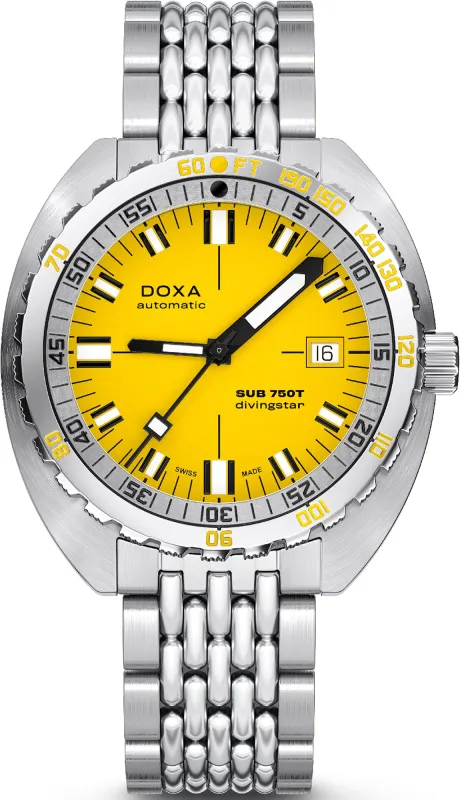 Doxa Sub 750T Divingstar Bracelet Watch sold by Jura Watches