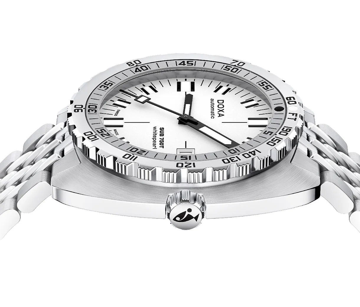 Doxa Sub 750T Whitepearl Bracelet Watch sold by Jura Watches product image thumbnail 3