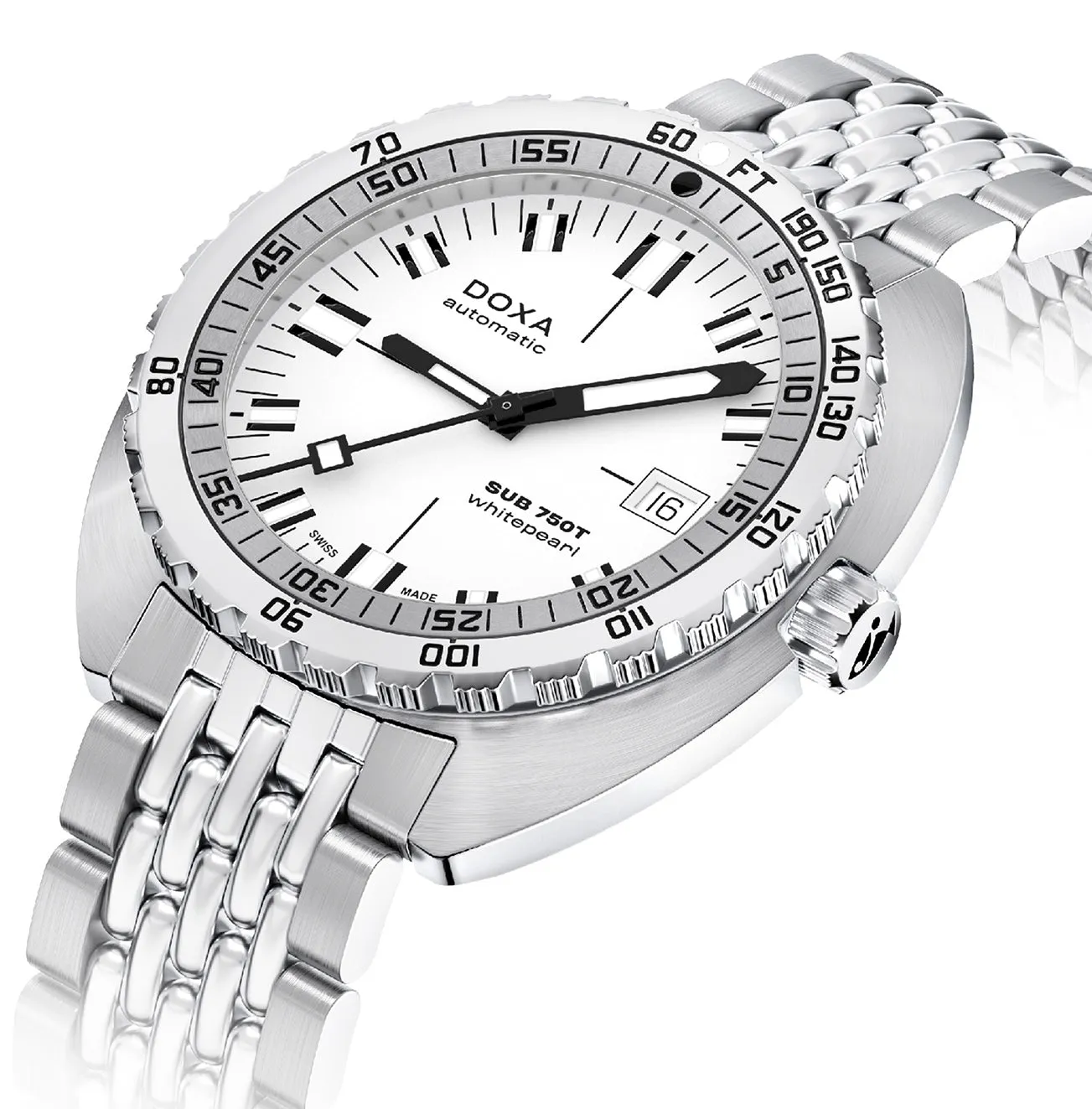 Doxa Sub 750T Whitepearl Bracelet Watch sold by Jura Watches product image thumbnail 2