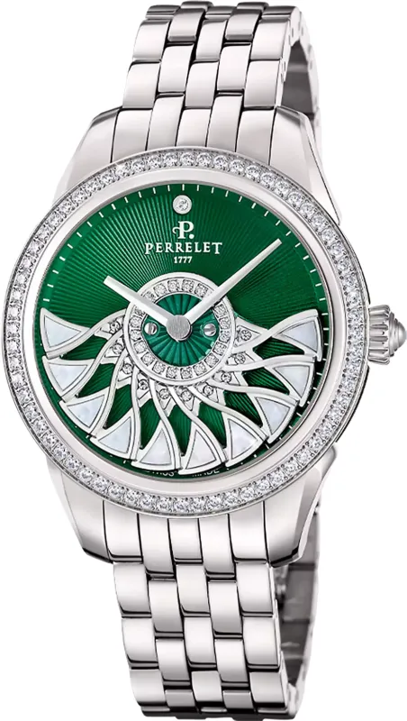 Perrelet Cleopatra Plume de Paon Diamond Watch Pre-Order sold by Jura Watches
