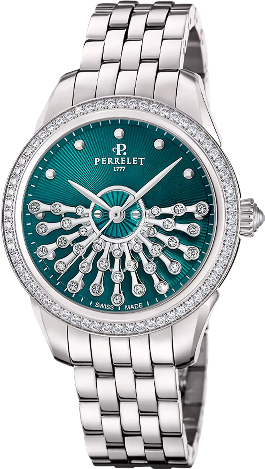 Perrelet Josephine Vert Imperial Diamond Watch Pre-Order sold by Jura Watches