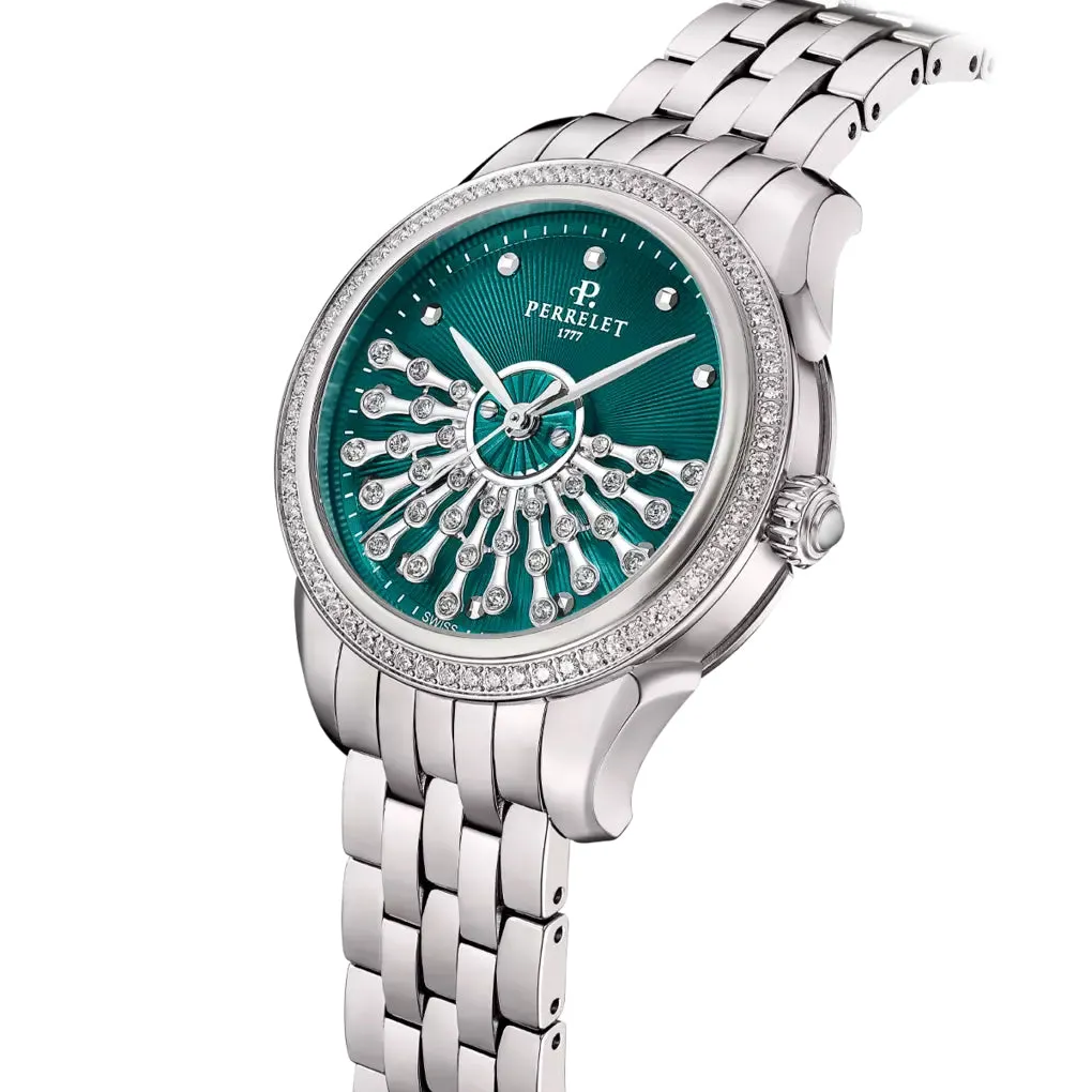 Perrelet Josephine Vert Imperial Diamond Watch Pre-Order sold by Jura Watches product image thumbnail 2