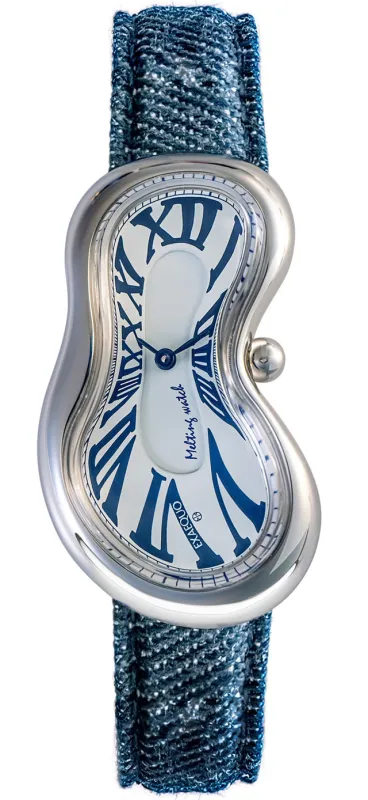 Exaequo Classic Melting SS 316L White Denim  Watch made by Jura Watches