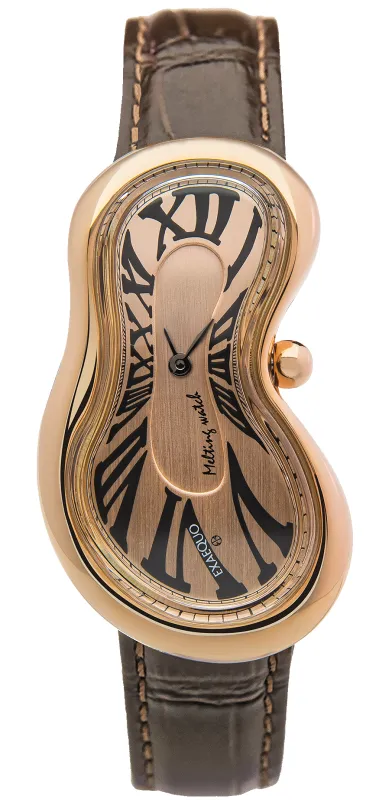 Exaequo Classic Melting PVD Rose Gold Rose Gold Dial Watch sold by Jura Watches