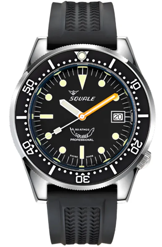 Squale Ex-Display 1521 Classic Rubber Watch sold by Jura Watches