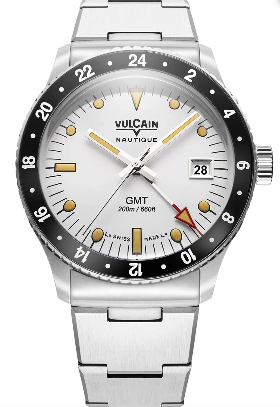 Vulcain Skindiver GMT Blanca Vintage Bracelet Watch sold by Jura Watches