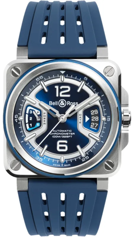 Bell & Ross BR X3 Blue Steel Watch made by Jura Watches