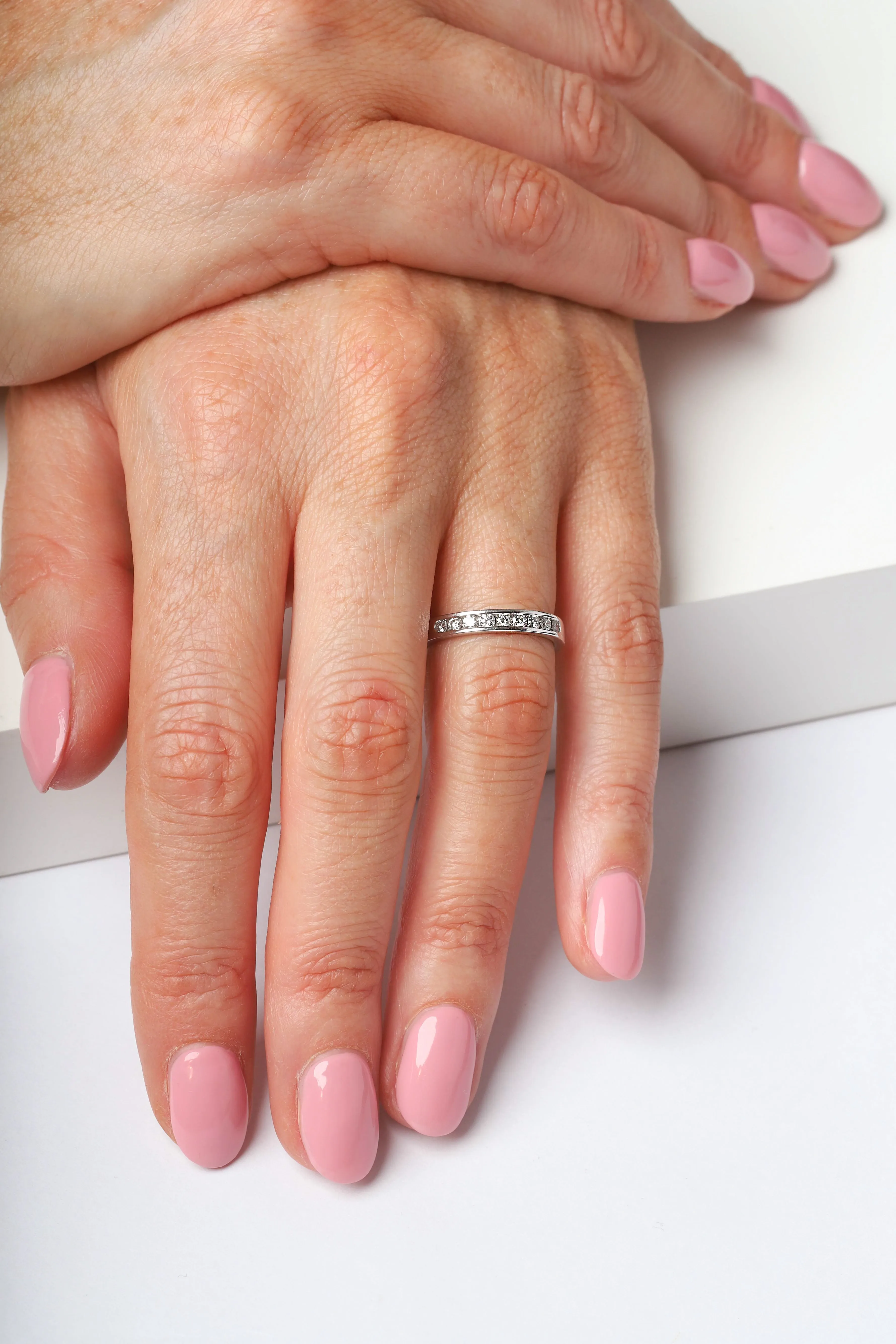 Platinum 0.30ct Diamond Channel Set Wedding Half Eternity Ring sold by Jura Watches product image thumbnail 3