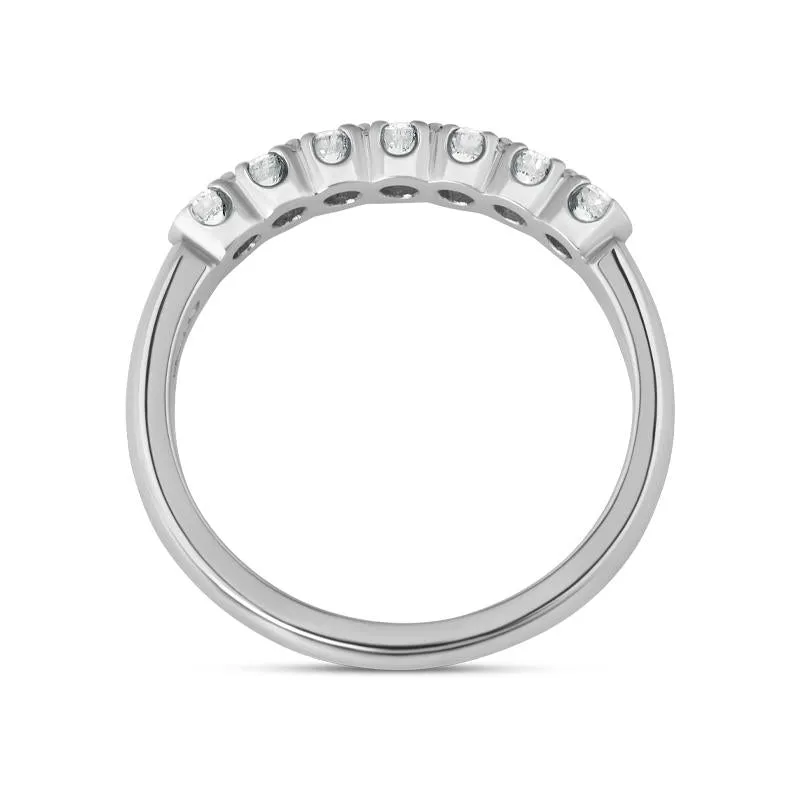 Platinum 0.30ct Diamond Claw Set Wedding Half Eternity Ring sold by Jura Watches product image thumbnail 3