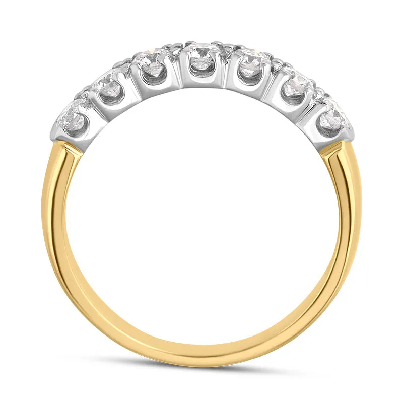 18ct Yellow Gold Diamond Claw Set Half Eternity Ring sold by Jura Watches product image thumbnail 3