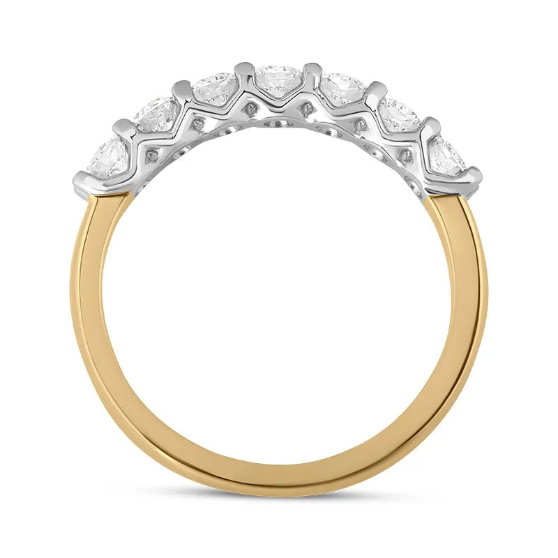 18ct Yellow Gold Diamond Claw Set Half Eternity Ring sold by Jura Watches product image thumbnail 3