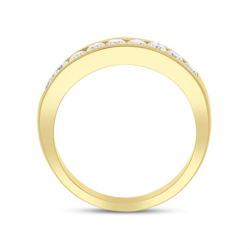 18ct Yellow Gold Diamond Channel Set Half Eternity Ring sold by Jura Watches product image thumbnail 2