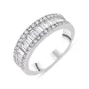 18ct White Gold Diamond Baguette Cut Half Eternity Ring sold by Jura Watches