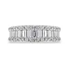 18ct White Gold Diamond Baguette Cut Half Eternity Ring sold by Jura Watches