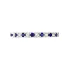 18ct White Gold Sapphire Diamond Half Eternity Ring sold by Jura Watches
