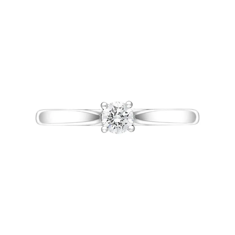 Platinum Diamond Round Brilliant Cut Solitaire Ring sold by Jura Watches product image thumbnail 3