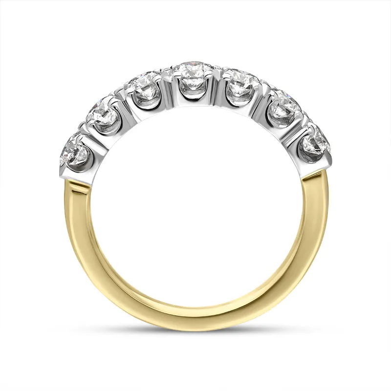 18ct Yellow Gold Diamond Seven Stone Half Eternity Ring sold by Jura Watches product image thumbnail 3
