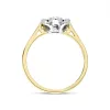 18ct Yellow Gold Diamond Round Brilliant Cut Cluster Ring sold by Jura Watches