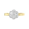 18ct Yellow Gold Diamond Round Brilliant Cut Cluster Ring sold by Jura Watches