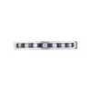 18ct White Gold Sapphire Diamond Half Eternity Ring sold by Jura Watches