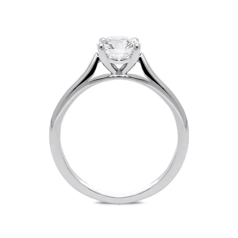 Platinum Diamond 0.70ct Round Brilliant Cut Solitaire Ring sold by Jura Watches product image thumbnail 3