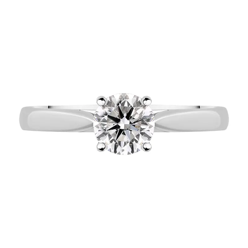 Platinum Diamond 0.70ct Round Brilliant Cut Solitaire Ring sold by Jura Watches product image thumbnail 2