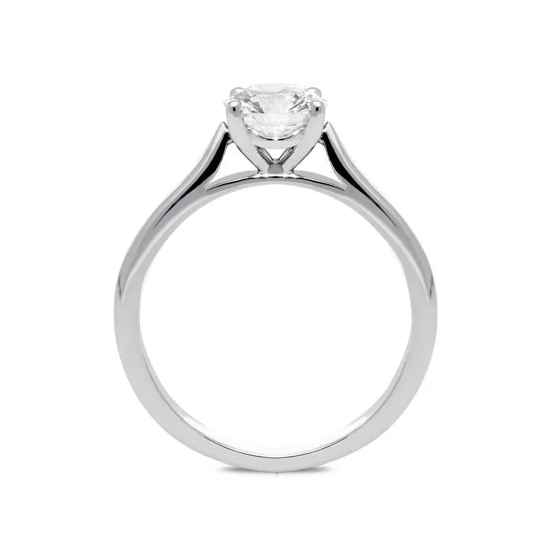 Platinum Diamond 0.77ct Round Brilliant Cut Solitaire Ring sold by Jura Watches product image thumbnail 2