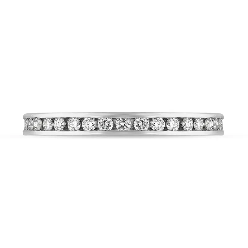 Platinum Diamond Channel Set Full Eternity Ring sold by Jura Watches product image thumbnail 2