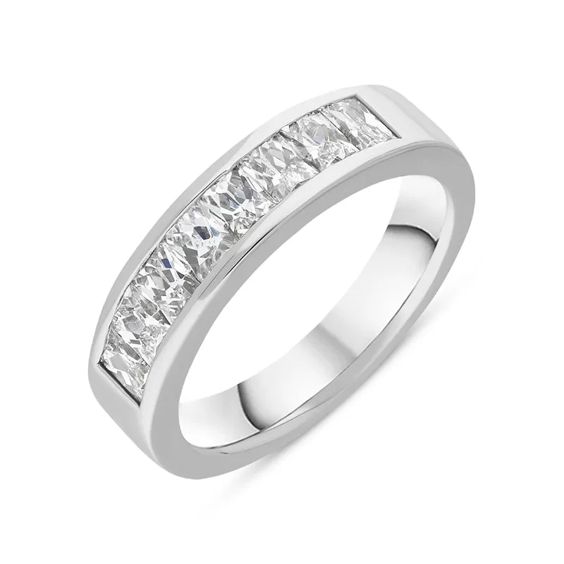Platinum 1.16ct Diamond Channel Set Half Eternity Ring sold by Jura Watches
