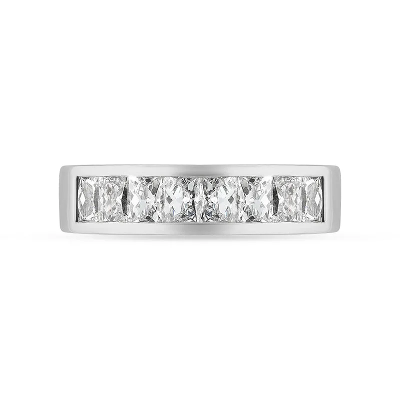 Platinum 1.16ct Diamond Channel Set Half Eternity Ring sold by Jura Watches product image thumbnail 2