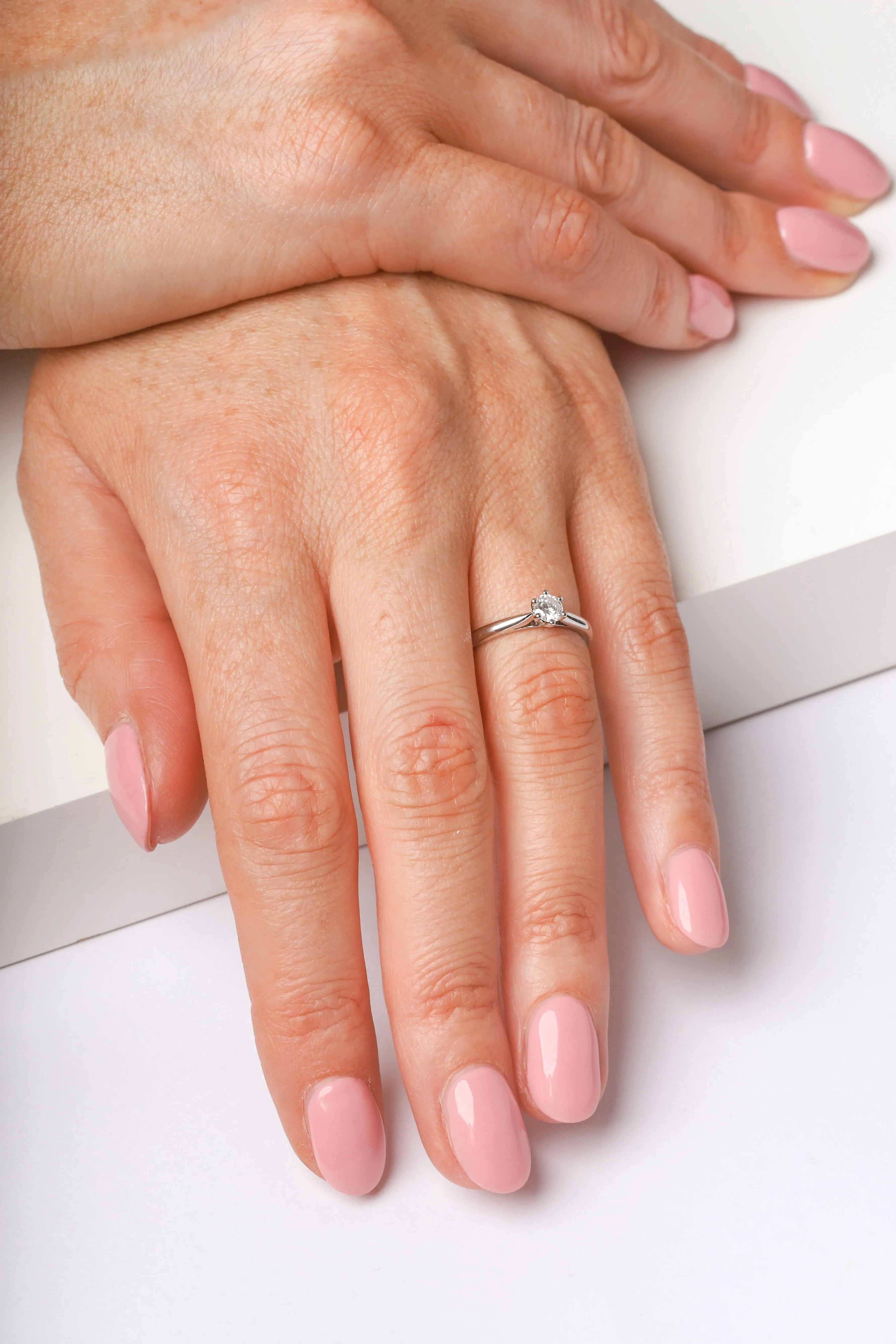 Platinum 0.33ct Diamond Round Brilliant Cut Six Claw Solitaire Ring sold by Jura Watches product image thumbnail 4