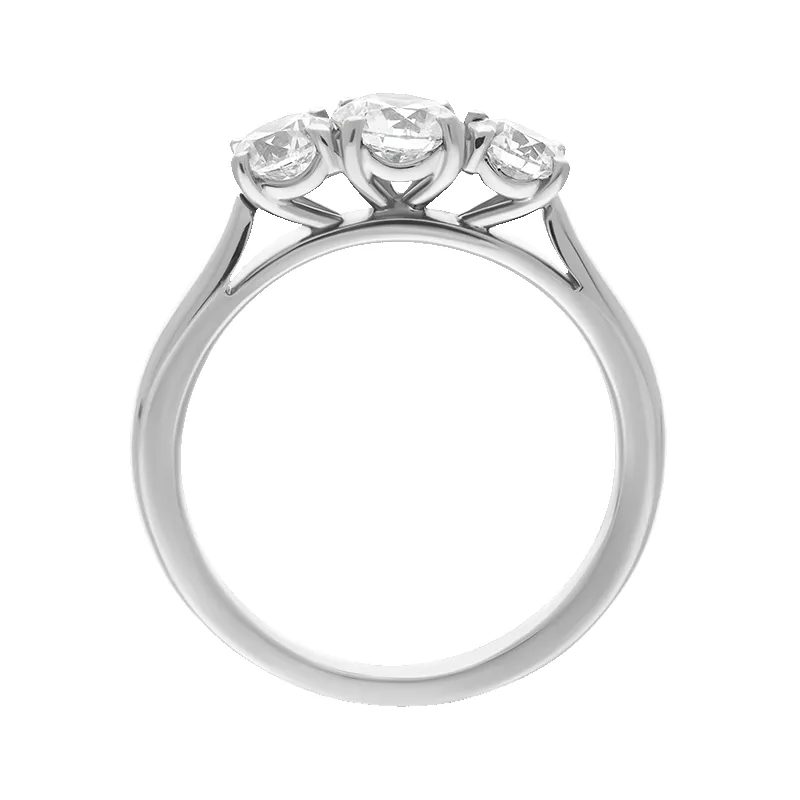 Platinum 1.03ct Diamond Three Stone Ring sold by Jura Watches product image thumbnail 3