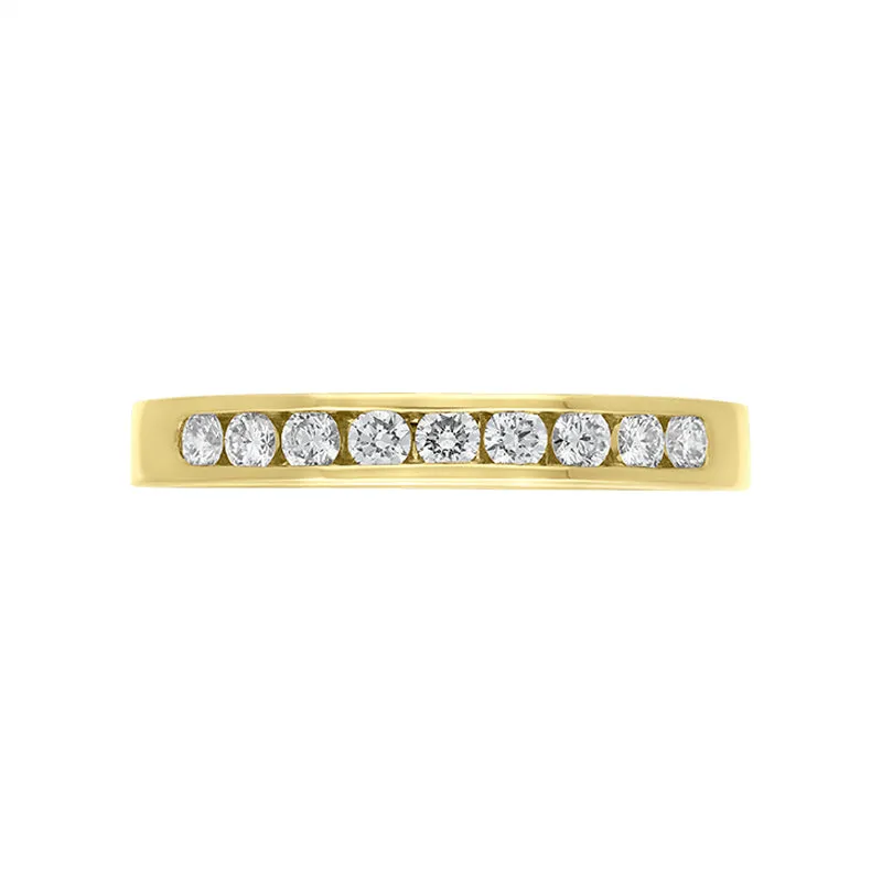 18ct Yellow Gold 0.30ct Diamond Nine Stone Channel Set Eternity Ring sold by Jura Watches product image thumbnail 2