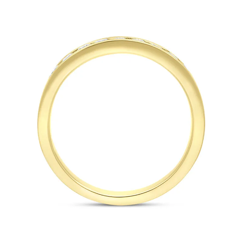 18ct Yellow Gold 0.30ct Diamond Nine Stone Channel Set Eternity Ring sold by Jura Watches product image thumbnail 3