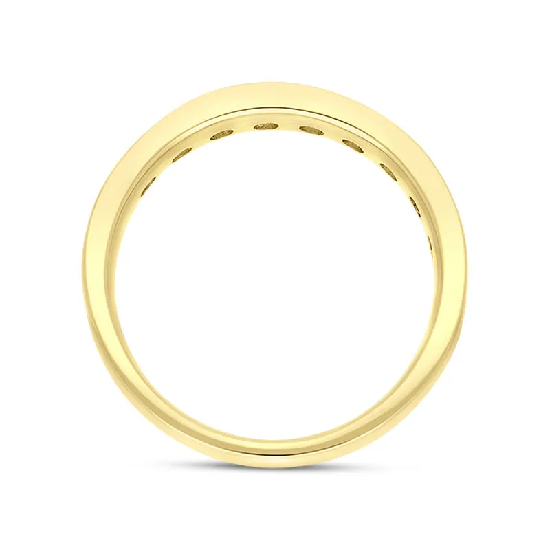 18ct Yellow Gold 0.75ct Diamond Ten Stone Channel Set Eternity Ring sold by Jura Watches product image thumbnail 2