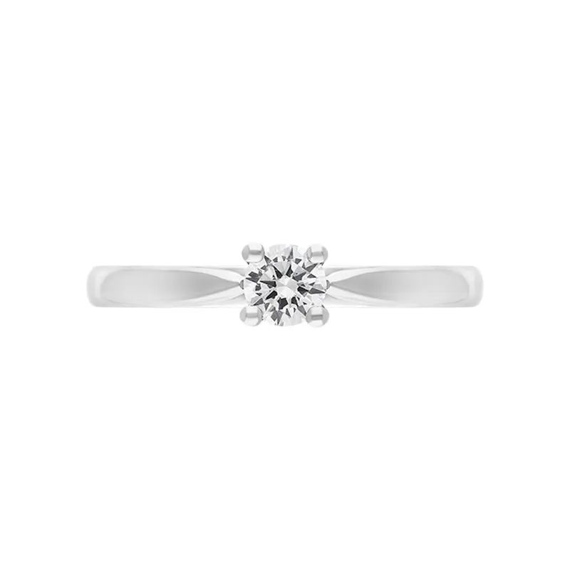 Platinum 0.20ct Diamond Round Brilliant Cut Solitaire Ring sold by Jura Watches product image thumbnail 2