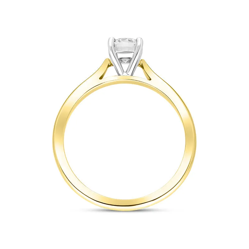 18ct Yellow Gold 0.70ct Diamond Round Brilliant Cut Solitaire Ring sold by Jura Watches product image thumbnail 3