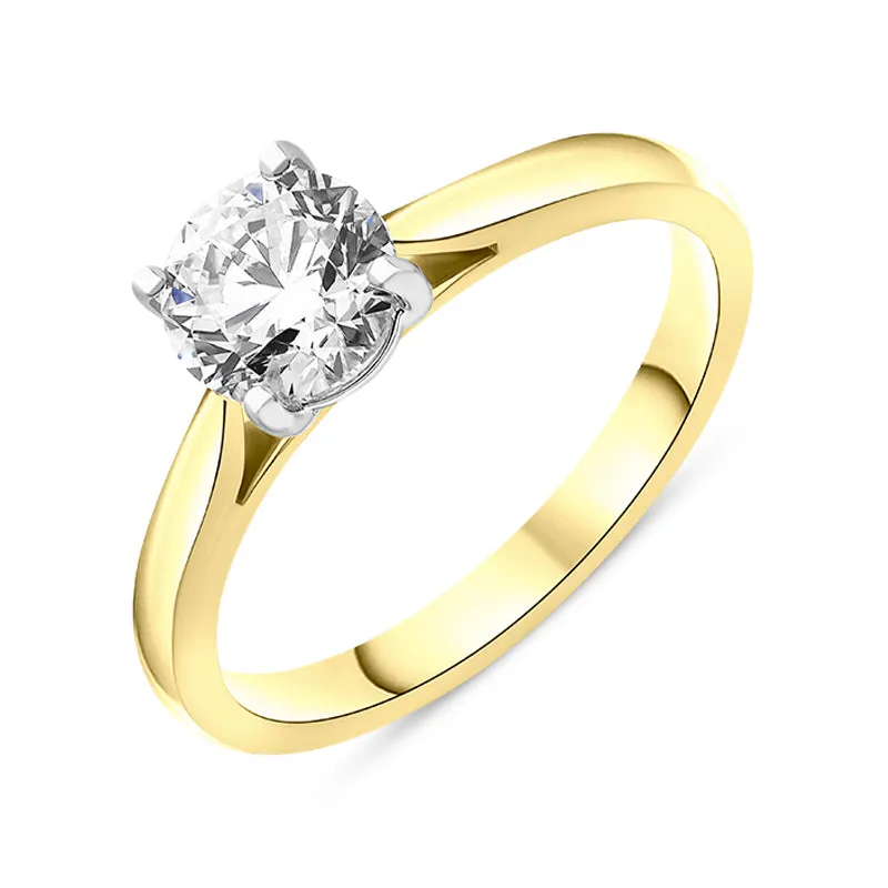18ct Yellow Gold 1.06ct Diamond Round Brilliant Cut Solitaire Ring sold by Jura Watches