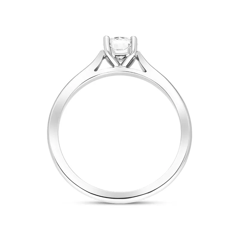 Platinum 0.50ct Diamond Round Brilliant Cut Solitaire Ring sold by Jura Watches product image thumbnail 3