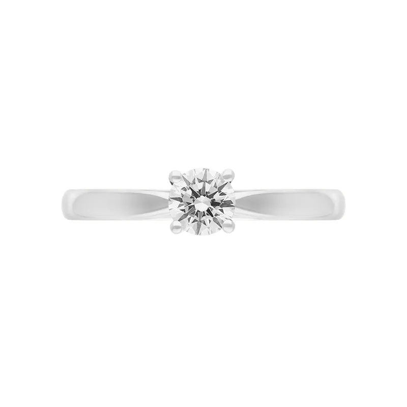Platinum 0.40ct Diamond Round Brilliant Cut Solitaire Ring sold by Jura Watches product image thumbnail 2