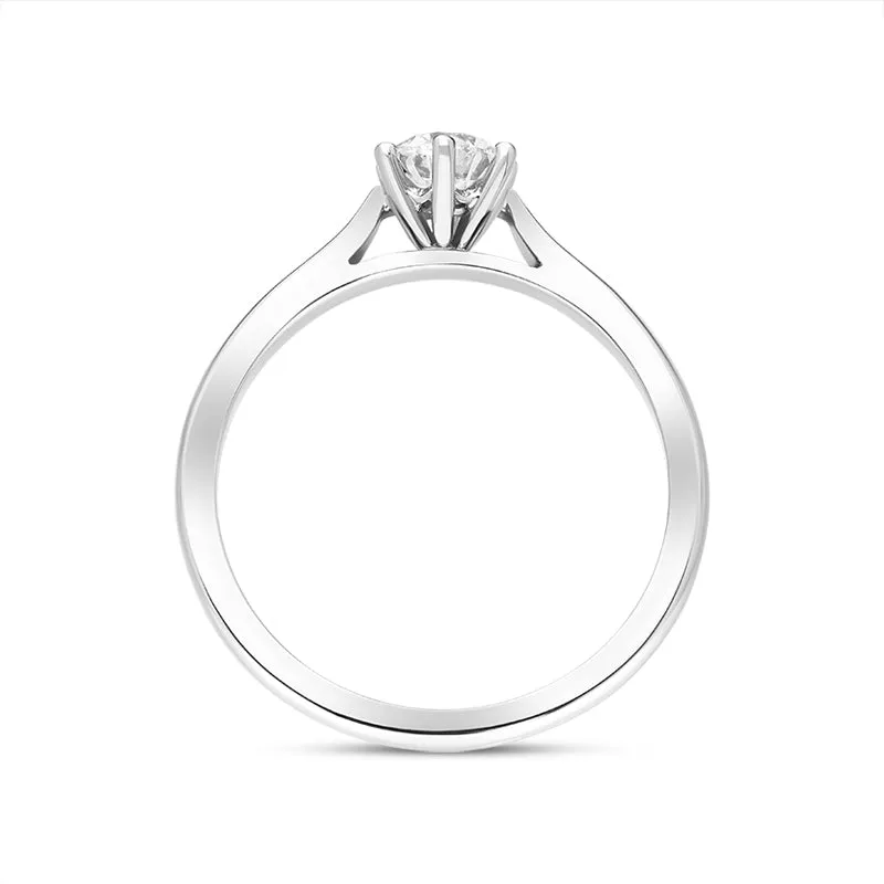 Platinum 0.60ct Diamond Round Brilliant Cut Solitaire Ring sold by Jura Watches product image thumbnail 3