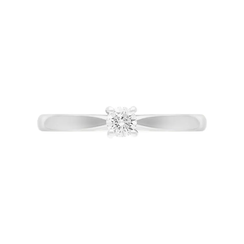 Platinum 0.20ct Diamond Round Brilliant Cut Solitaire Ring sold by Jura Watches product image thumbnail 2