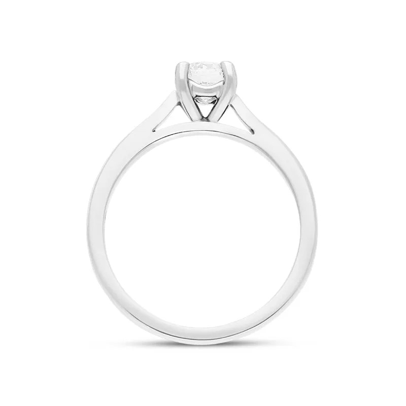 Platinum 0.20ct Diamond Round Brilliant Cut Solitaire Ring sold by Jura Watches product image thumbnail 3