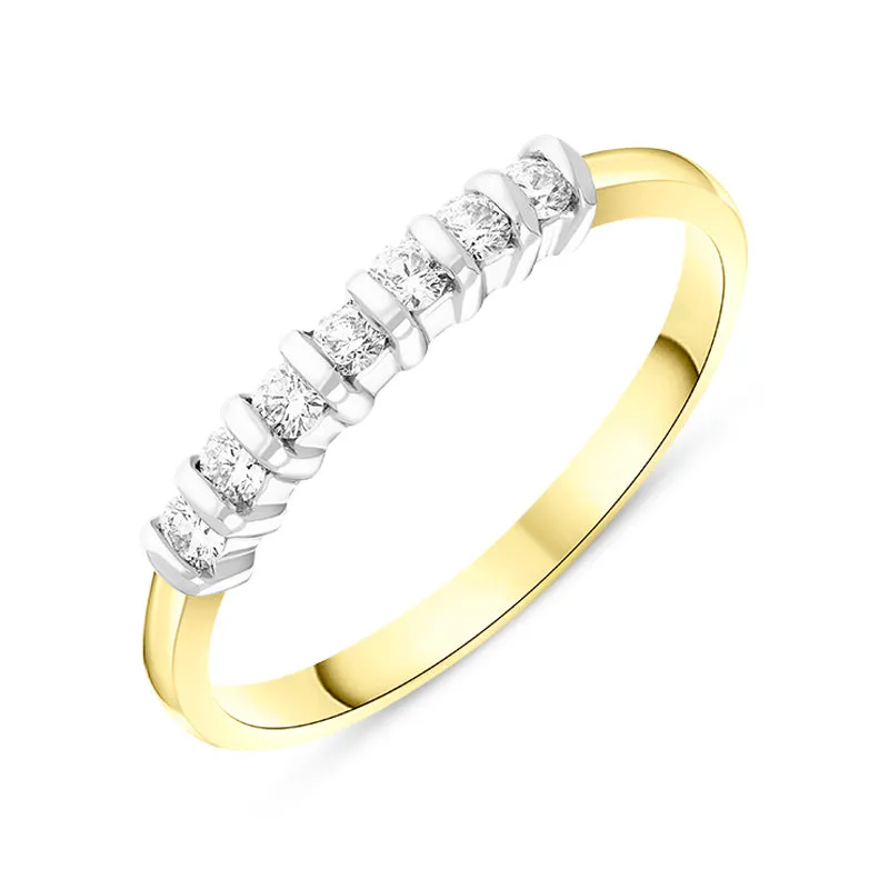 18ct Yellow Gold 0.17ct Diamond Half Eternity Ring sold by Jura Watches